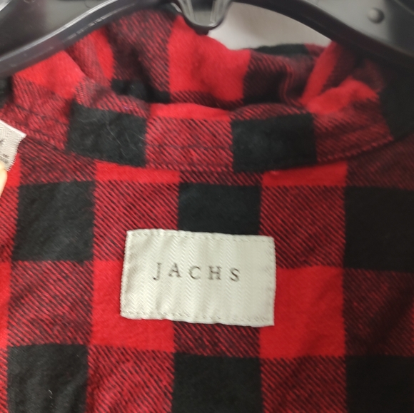 Jachs redand black buffalo check long sleeve flannel shirt Size M - Picture 16 of 16